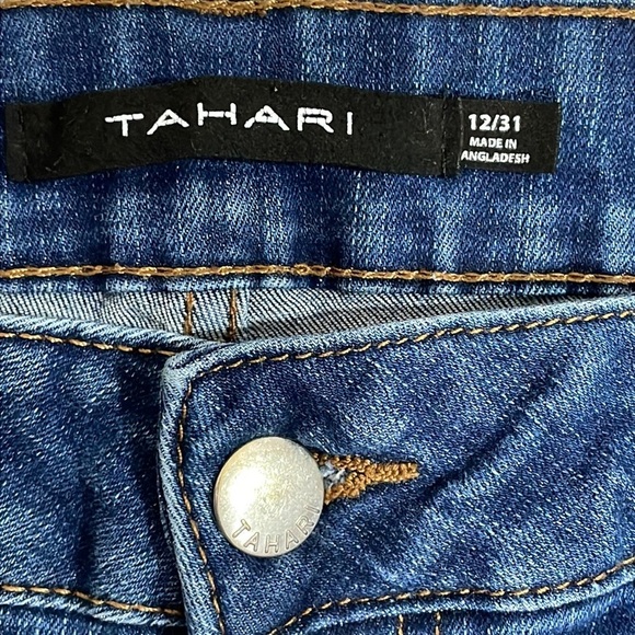 Tahari Kelly Mid Rise Skinny Denim Jeans 12/31 - Picture 11 of 16